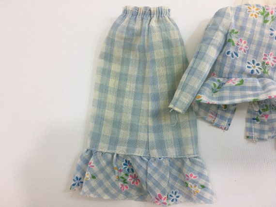 navy blue dress and red shoes B A R B I E Girls pink gingham dress main image 0
