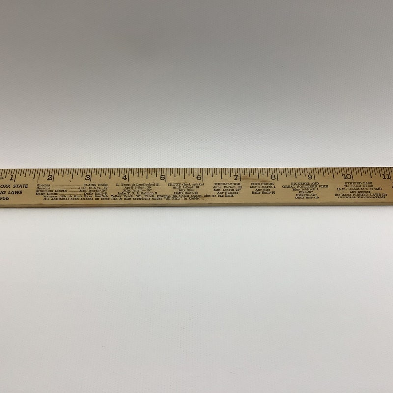Vintage Wooden Ruler - Etsy