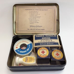 Vintage Johnson First Aid Kit - Etsy