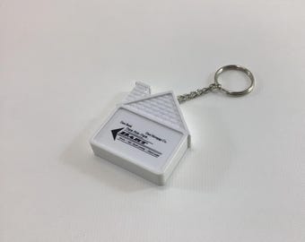 House Keychain Tape Measure Vintage Novelty Advertising Giveaway Dart Mortgage Company