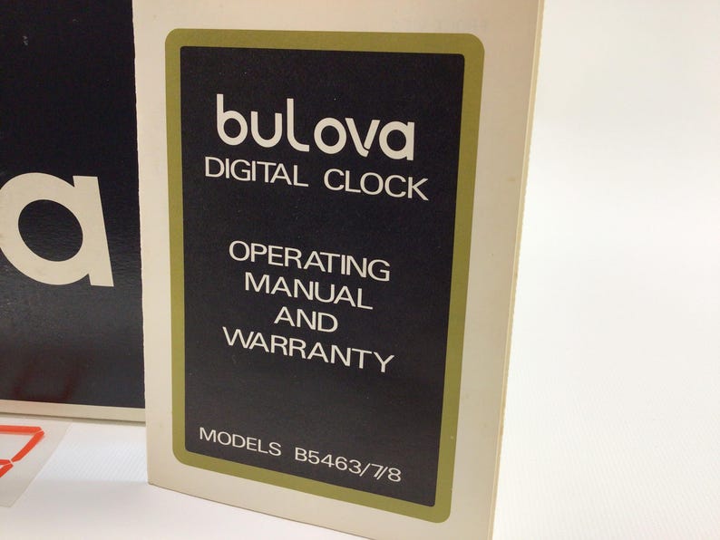 Bulova Digital Alarm Clock Model B-5467 Desk or Night Stand Organizer ...