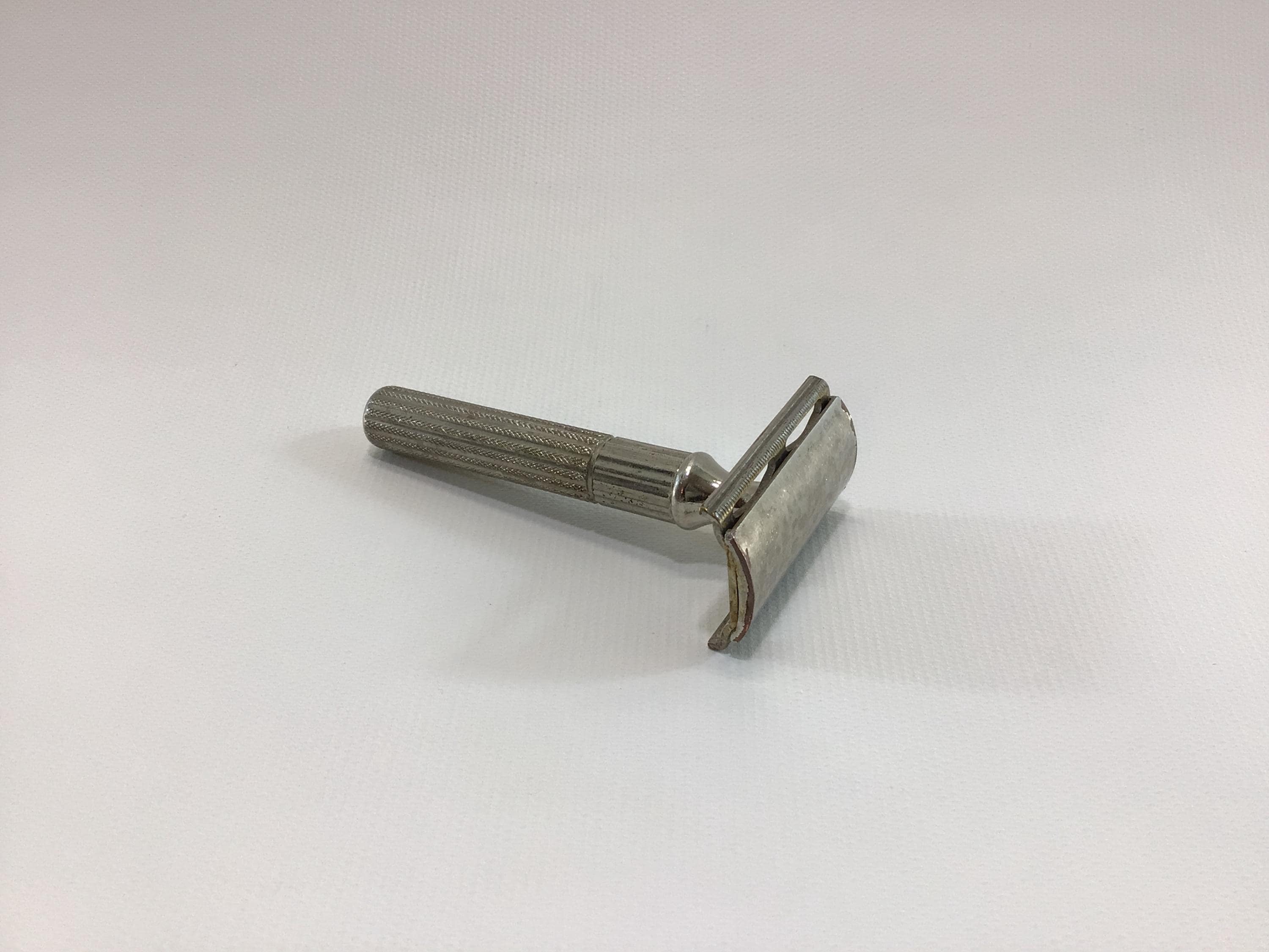 Ssr Razor Gillette Gillette Safety Razor NDC Stainless Steel and Nickel Chrome 3 Piece ...