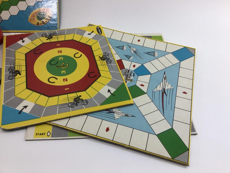 Transogram Transogram Board Game Pieces Lot Vintage 1950s Family Fun Kitschy Toy ...
