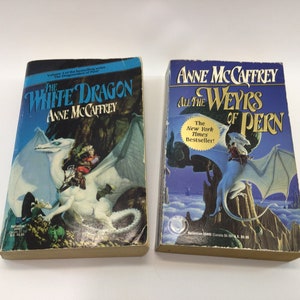 Fantasy Adventure Novels The White Dragon and All the Weyrs of Pern Paperback by Anne McCaffrey