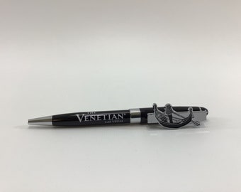 The Venetian Casino Las Vegas Souvenir Ballpoint Pen Vintage Writing Gadget Utensil Desk Accessory