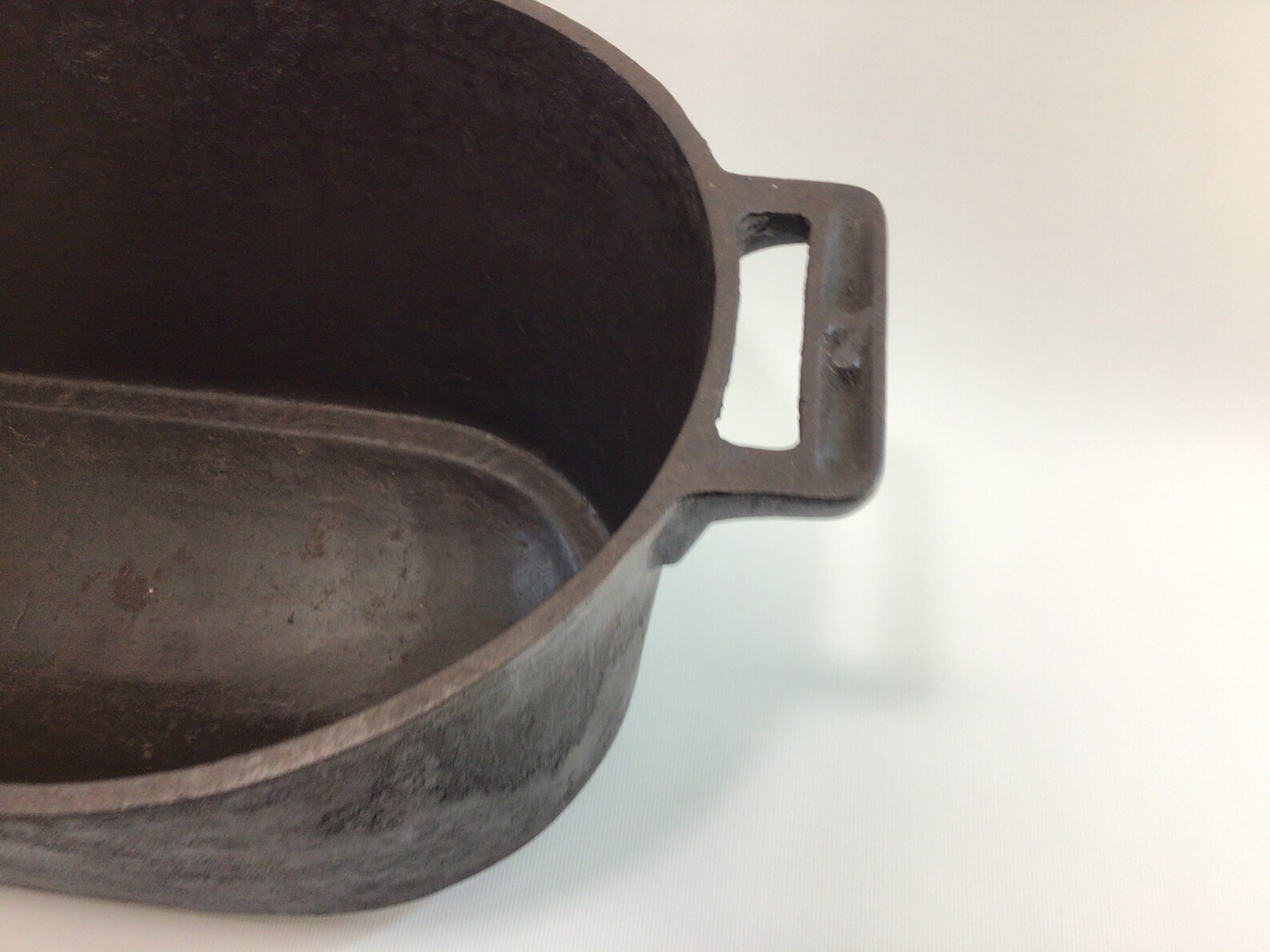 Cast Iron Roasting Pan Ham Boiler Footed Gate Mark Antique Etsy
