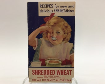 Shredded Wheat Advertising Recipe Booklet Vintage Nabisco Niagara Falls Ephemera Copyright 1933
