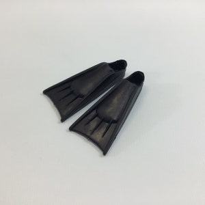 GI Joe Swim Fins Flippers 1960&#39;s Hasbro 12&quot; Action Sailor Frogman 7602