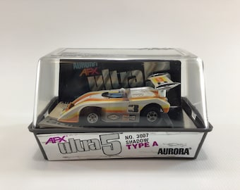 Aurora AFX Ultra 5 No 3007 Shadow Type A Grand Prix Racer HO Scale Slot Car Vintage Toy Car