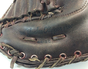 Vintage Baseball Glove Yankee Clipper 34-29 Ed Kranepool Hollander Made in Korea