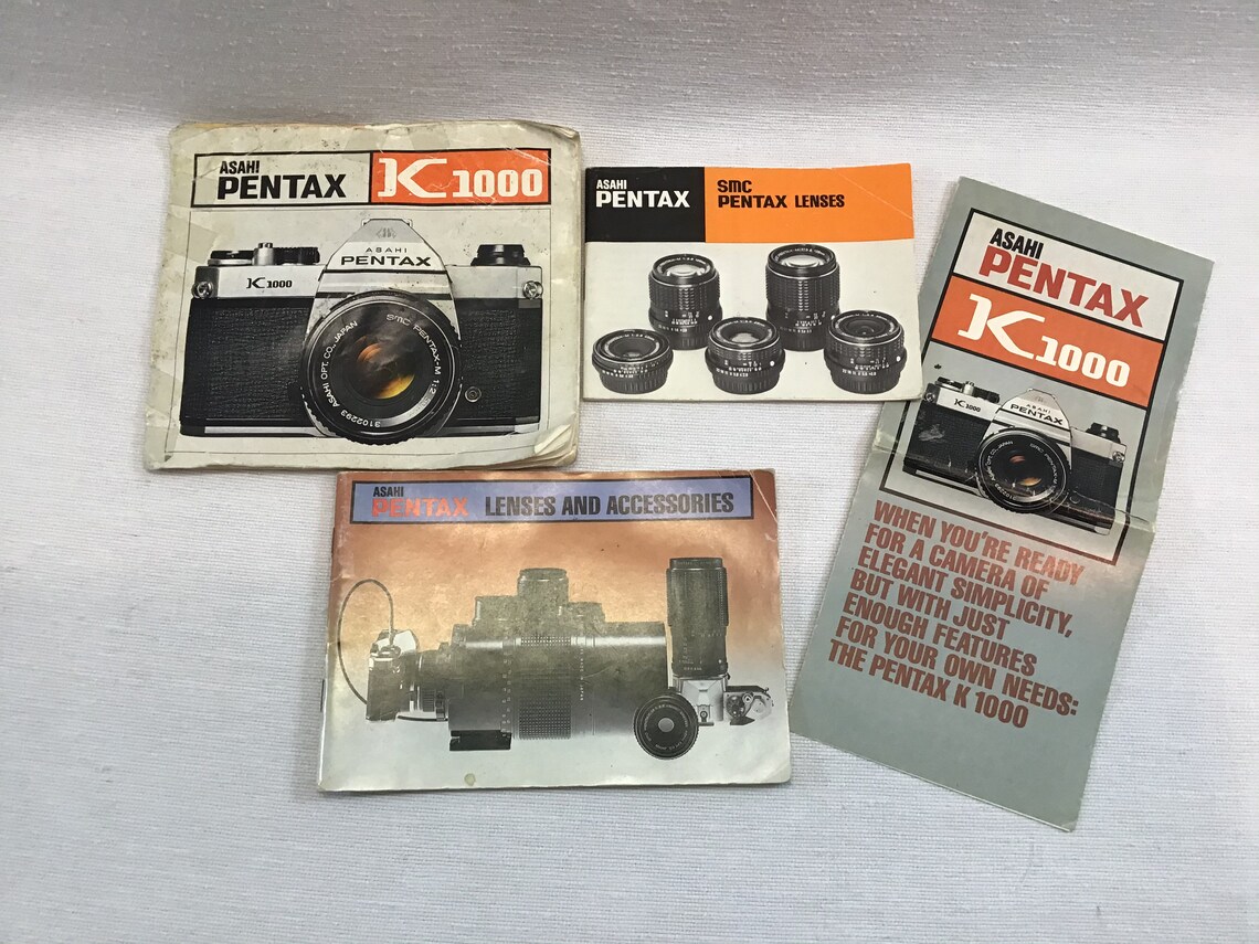 Pentax K 1000 Camera User Instruction Manual and Lenses Etsy