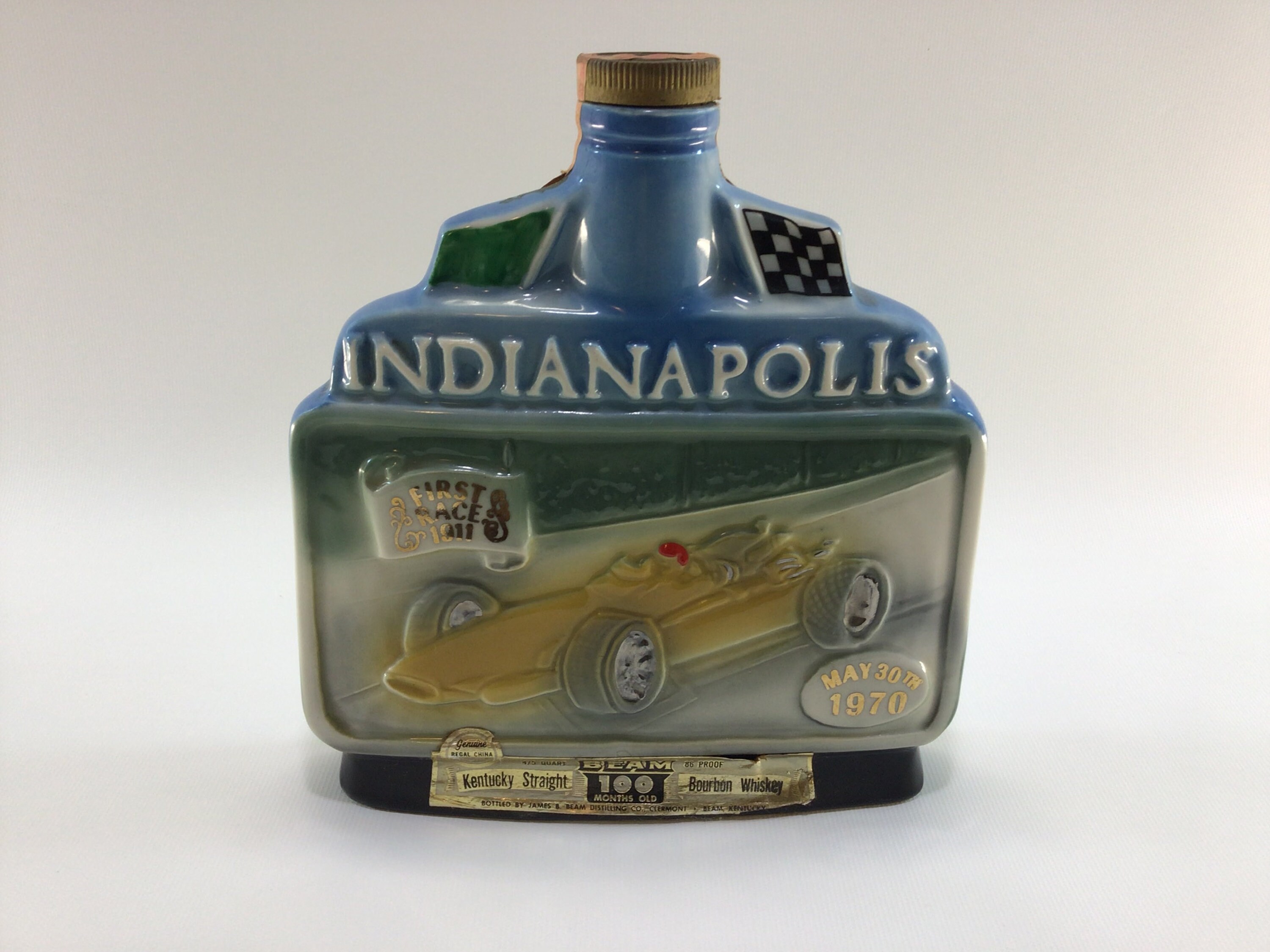 Jim Beam Decanter 1970 Indianapolis 500 First Race 1911 Etsy