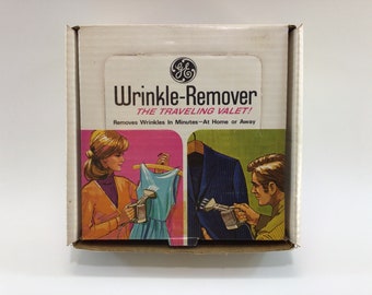 GE Wrinkle Remover Model WR-1 Vintage Travel Clothes Steamer