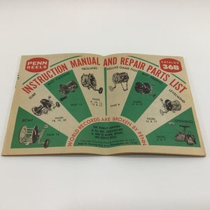 PENN Reels Catalog 36B Fishing Reel Booklet Vintage Outdoor Sporting Ephemera