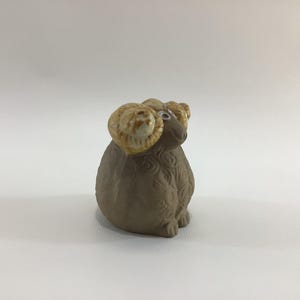 Ceramic Ram Figurine Vintage Retro 3&quot; Collectible Home Decor