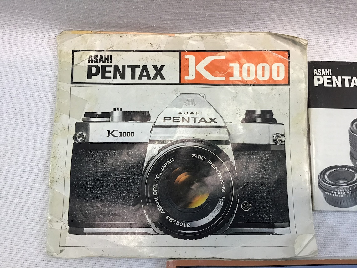 Pentax K 1000 Camera User Instruction Manual and Lenses Etsy