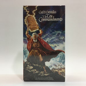 The Ten Commandments VHS 2 Tape Set 1990 Paramount Pictures Rerelease