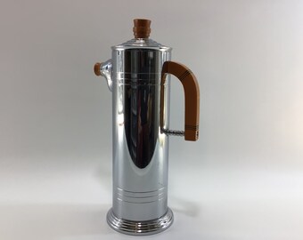 EDOUARD FORNELLS, BOÎTE en bakélite Art Deco à décor de Perroquets et