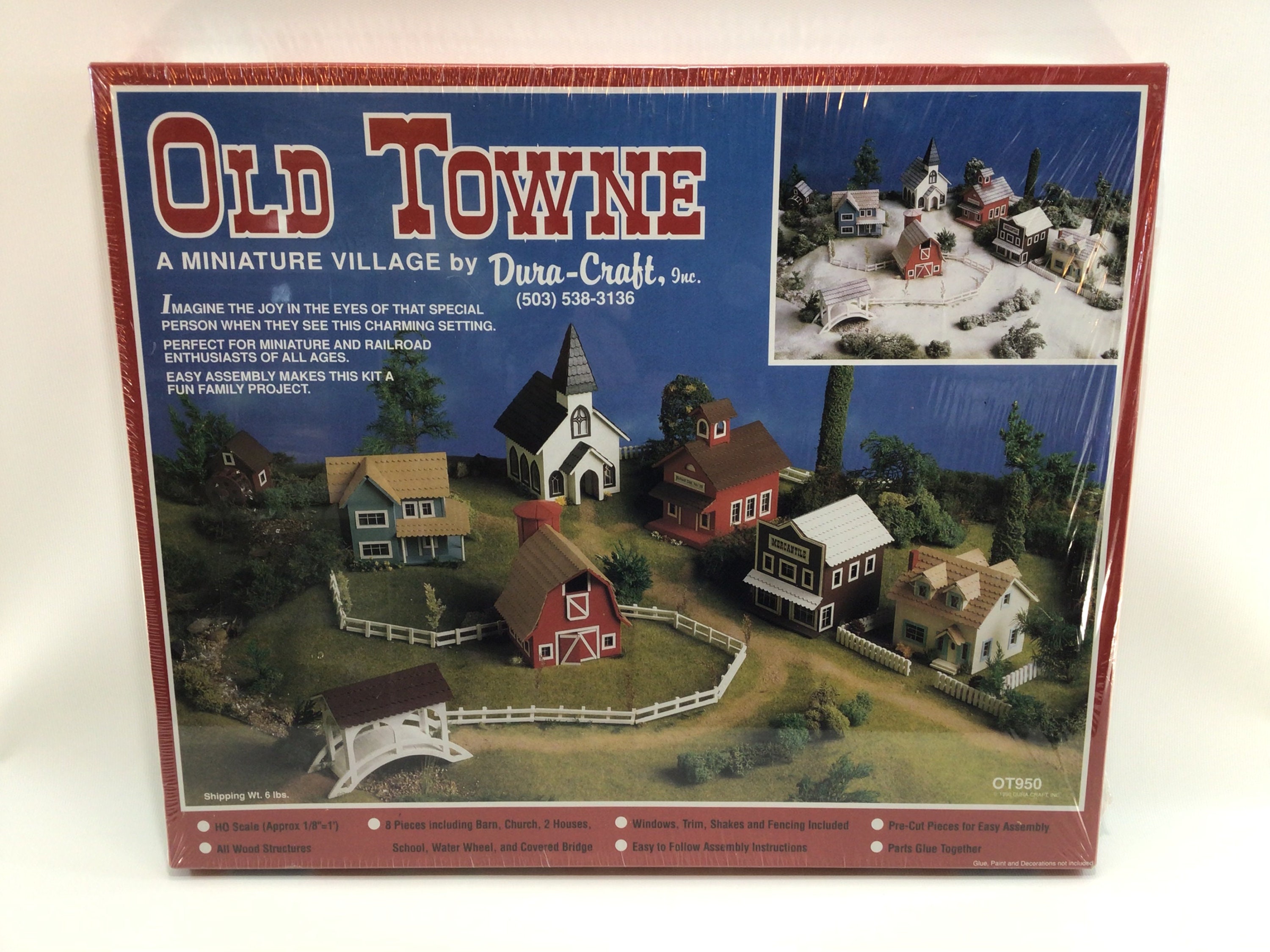 Old Towne Miniature Village HO Scale Wooden Dura-craft Kit OT950 for sale online 