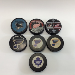 NHL Ice Hockey Puck Vintage Souvenir Sports Collectible - CHOOSE ONE