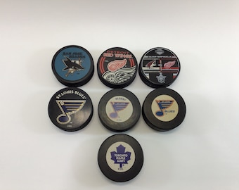 NHL Ice Hockey Puck Vintage Souvenir Sports Collectible - CHOOSE ONE