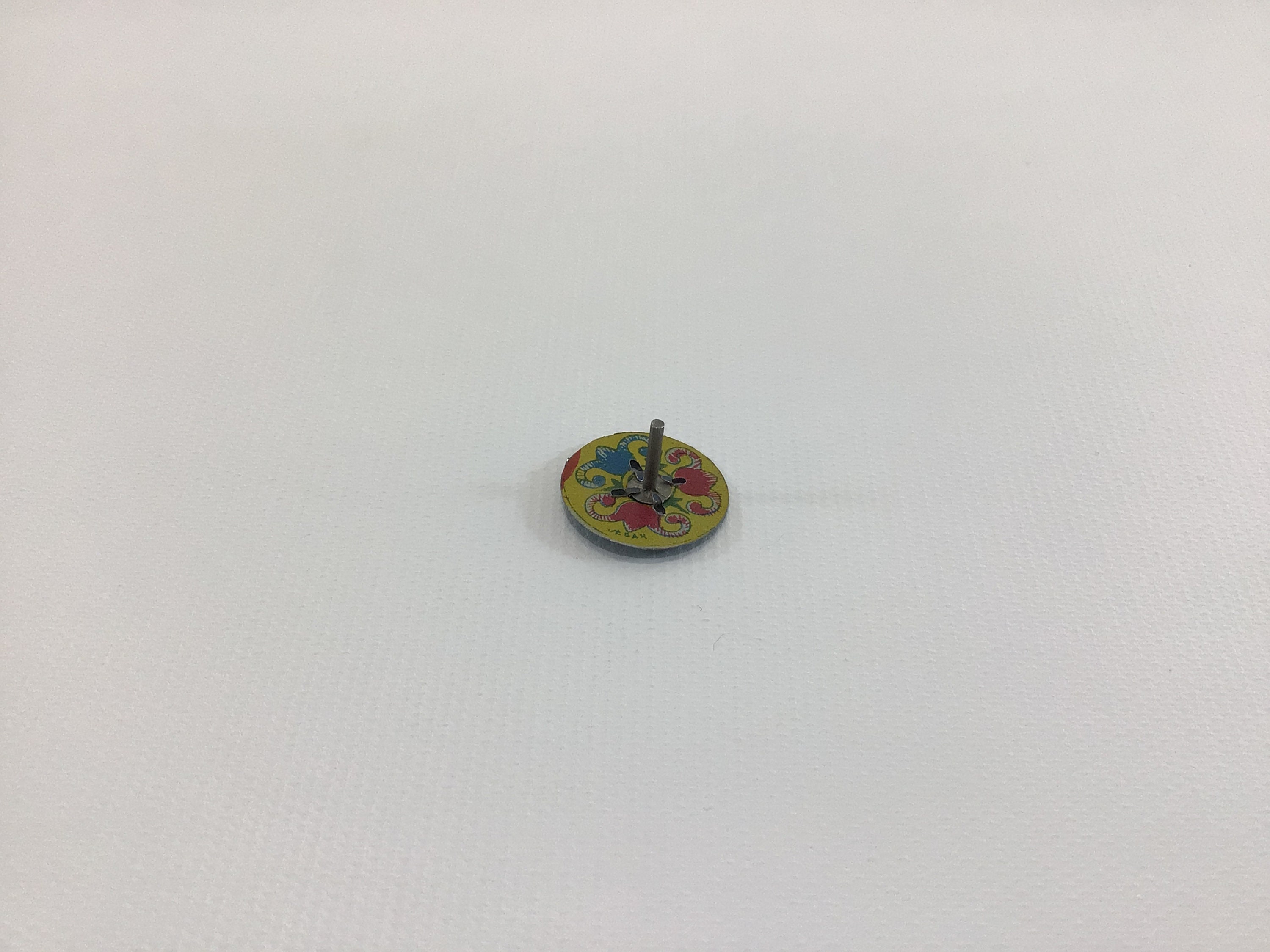 Cracker Jack Prize Spinning Top 1930s Vintage Miniature Tin