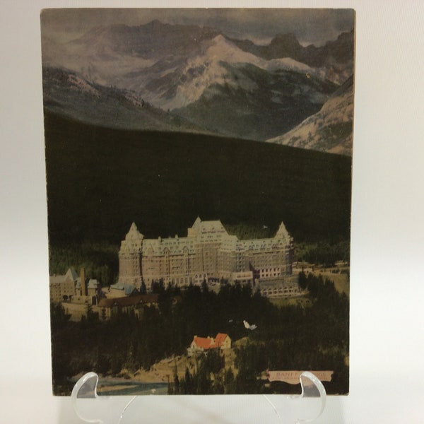 Restaurant Dinner Menu 1947 Banff Springs Hotel Vintage Dining Ephemera