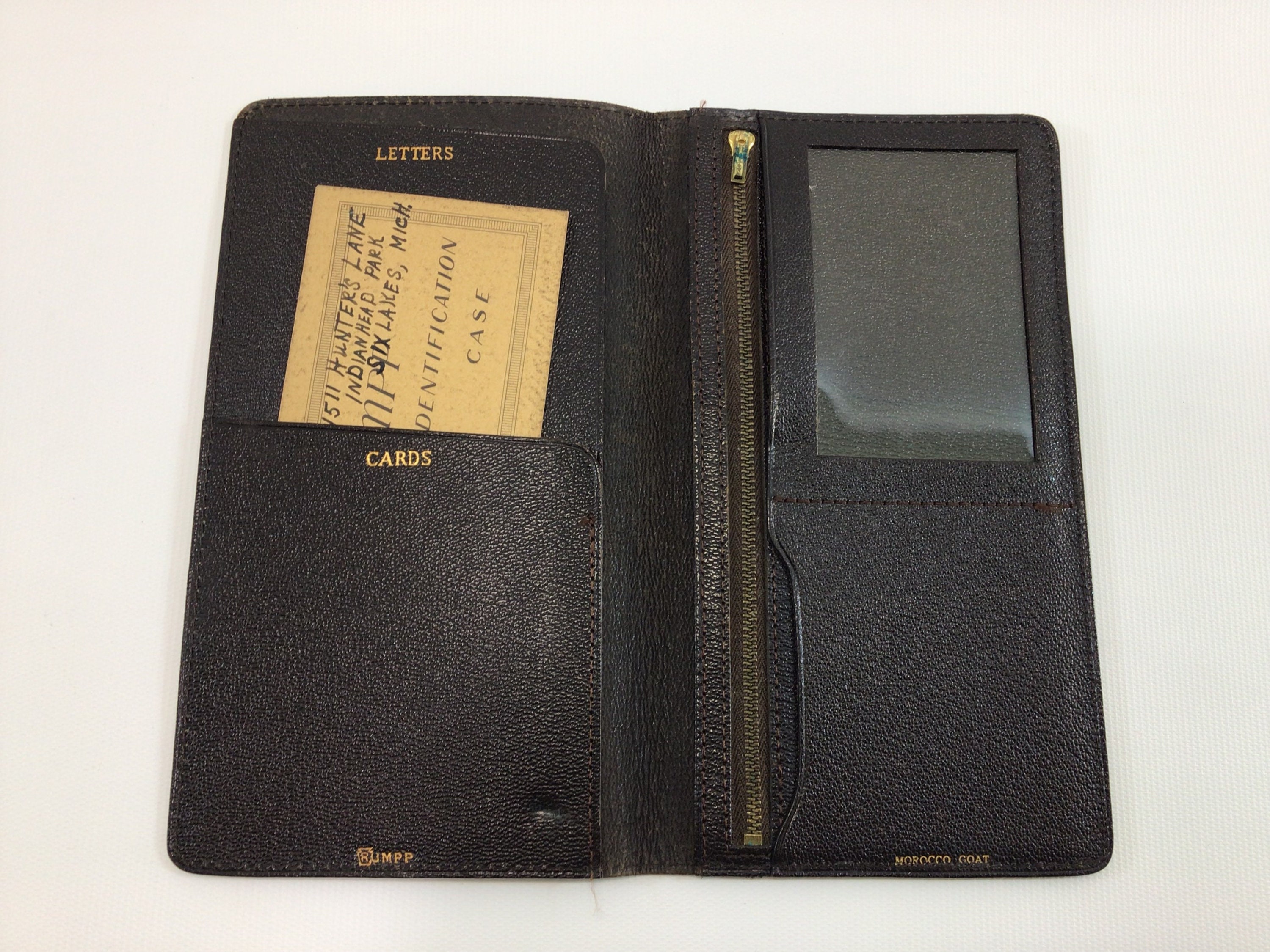 Rumpp Wallet Antique Leather Travel Passport Wallet Rumpp Morocco Goat Bi Fold 5 ...