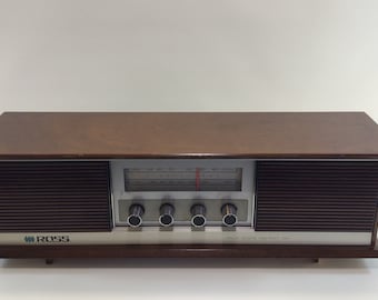Ross Model 5060 AM FM Wood Cabinet Radio Vintage Audio Electronics - Non Working Project Piece