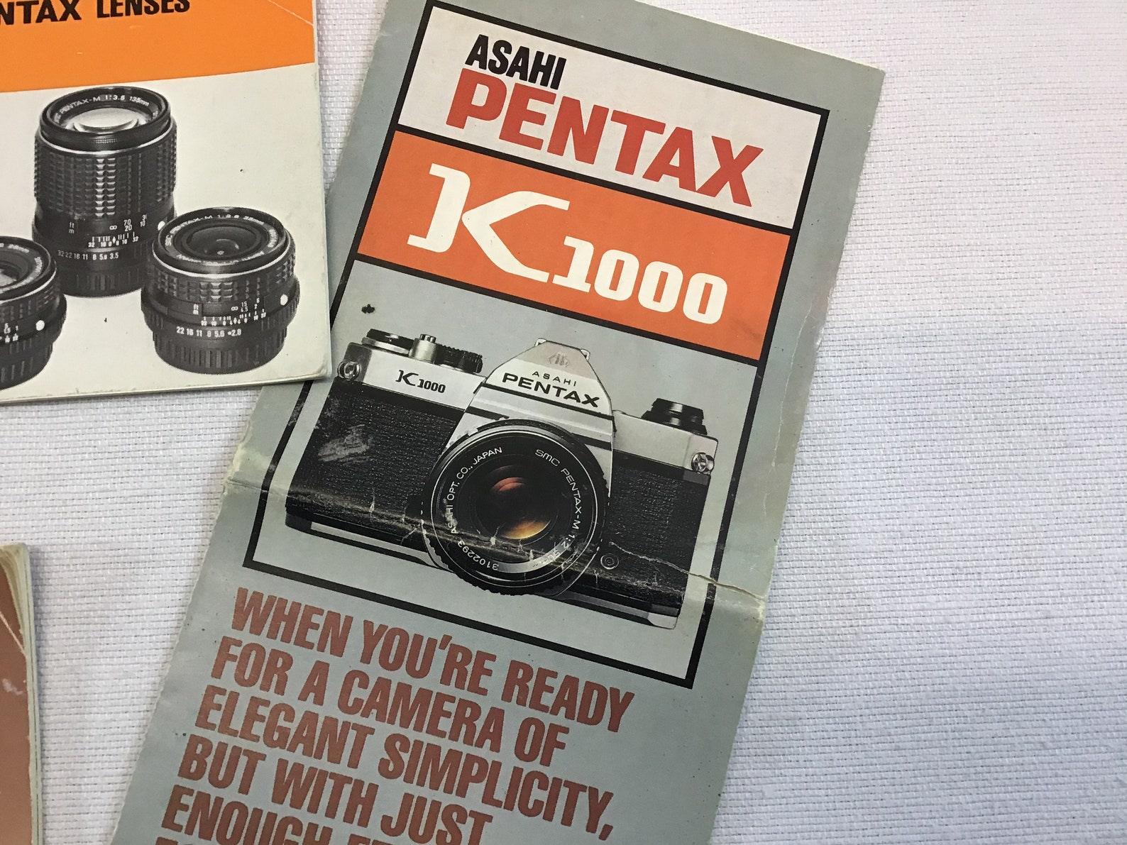Pentax K 1000 Camera User Instruction Manual and Lenses Etsy