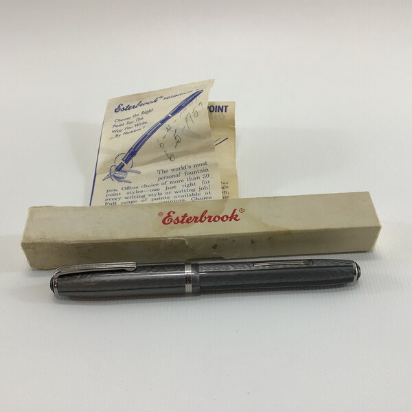 Stylo Plume Vintage ESTERBROOK USA - Occasion, Bel état, Longueur 13.5 Cm