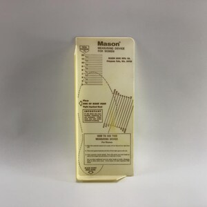 Foot Measure for Womens Sizes Mason Shoe Company Vintage Store Collectible