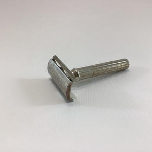 Gillette Safety Razor NDC Stainless Steel and Nickel Chrome 3 Piece Tech DE