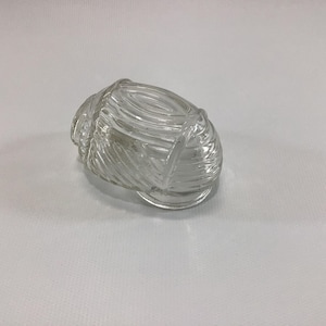 Antique Bird Cage Water Feeding Container Clear Glass Replacement Part