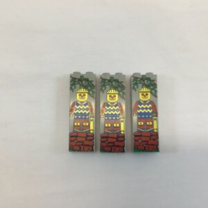 Lego 2454px6 Jungle Pattern 1x2x5 Bricks 3 Pieces