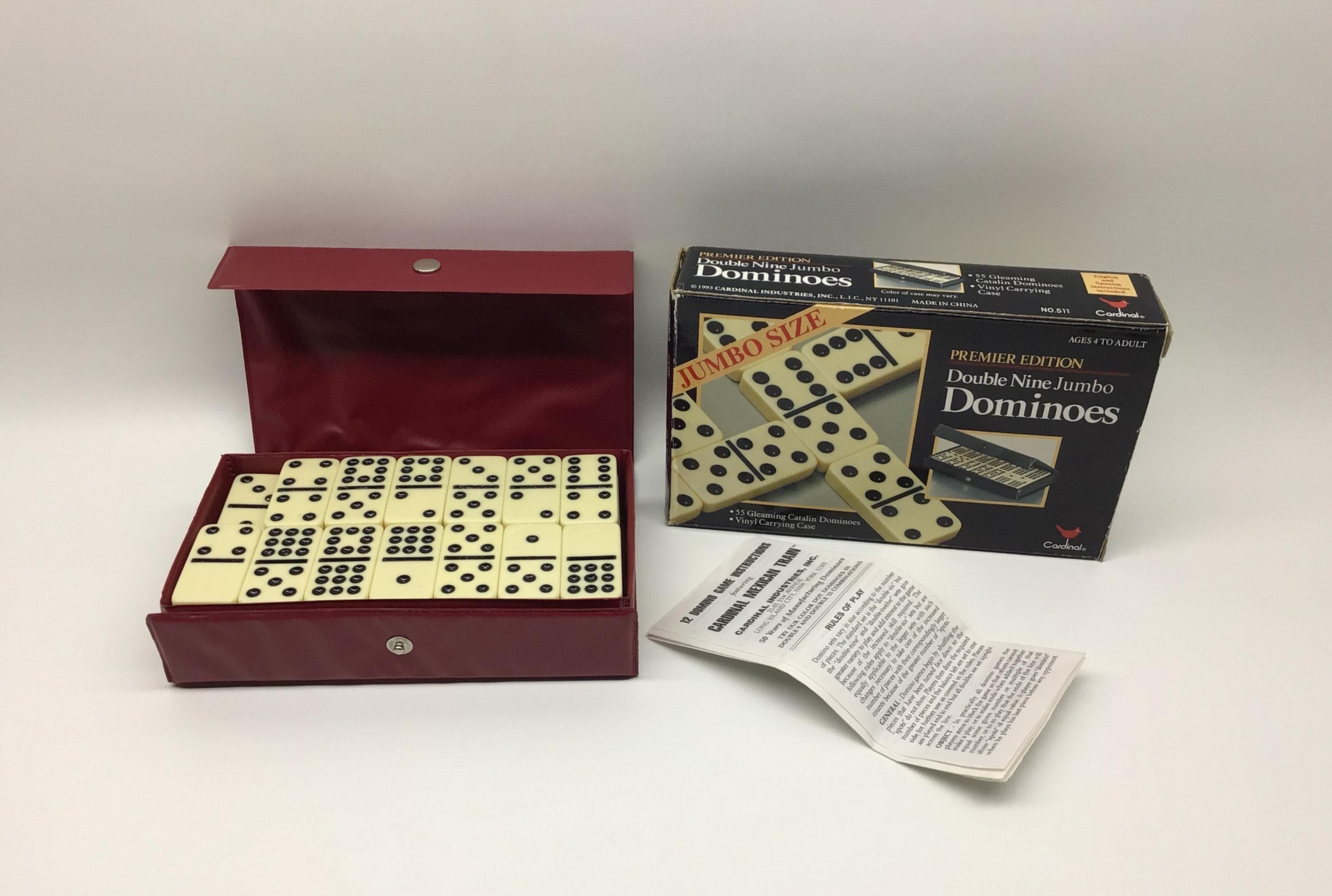 Vintage Cardinal Domino Set - Etsy
