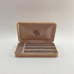 Pink Earring Jewelry Box Vintage Vanity Decor Storage Case