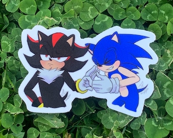 SONADOW Sonic the Hedgehog and Shadow The Hedgehog BL Vinyl Sticker