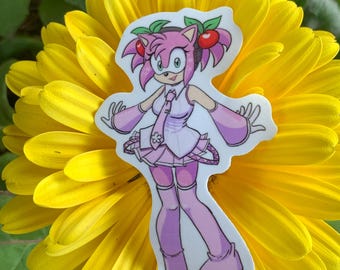 Amy Rose Hatsune Miku Sonic Vinyl Sticker