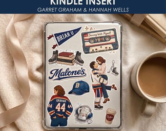 Hockey Romance Kindle Insert Printable, Off Campus Inspired Kindle Decor, Sports Romance Kindle Insert, BookTok Reader Gift
