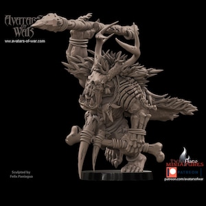 Savage Orc Warlord/Hero Miniature | Orc Warboss Proxy | AUS | Avatars of War