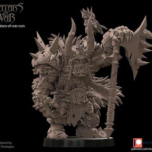 Orc Warlord Miniature | Orc Warboss Proxy | 32mm | AUS | Avatars of War