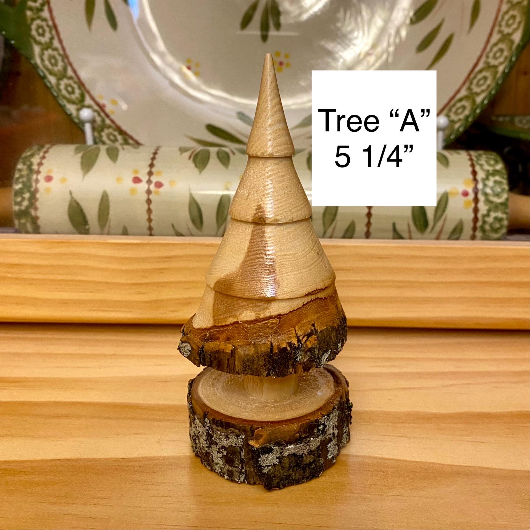 Live Edge Tree Rings Handcrafted Rustic Live Edge Wooden Christmas Trees – Christmas ...
