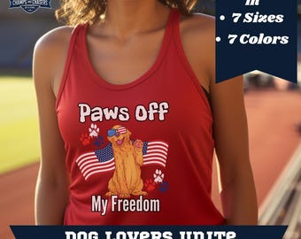 Vaterländischen Hund Unisex Tank Top, Sommer Haustier Liebhaber Shirt, 4. Juli Kleidung, Hundeliebhaber Geschenk, Freiheit Tank, lässige Strandkleidung