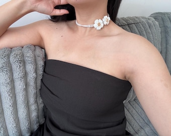 Beaded Camilla choker necklace