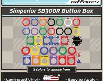 Simperior SB300R Button Box Stickers