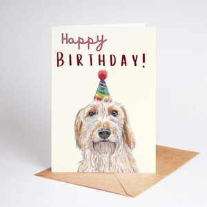 Dog Happy Birthday Card – Cute Pet Owner Gift, Dog Lover Gift, Paw-some Greeting, Doggy Birthday Card for Him or Her