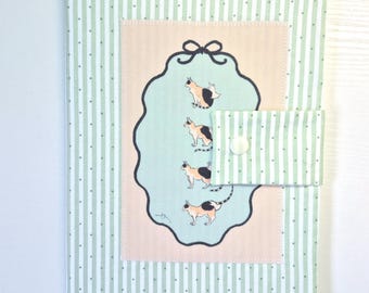 A5 Handmade Journal Cover, Notebook Sleeve
