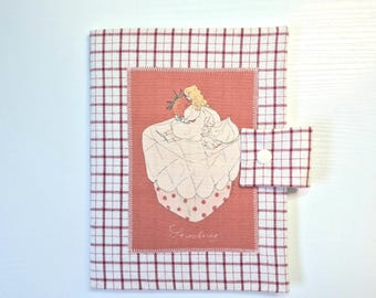 A5 Handmade Journal Cover, Notebook Sleeve