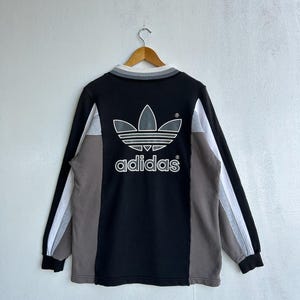 Vintage Adidas Originals Big Trefoil Quarter Zip Sweatshirt
